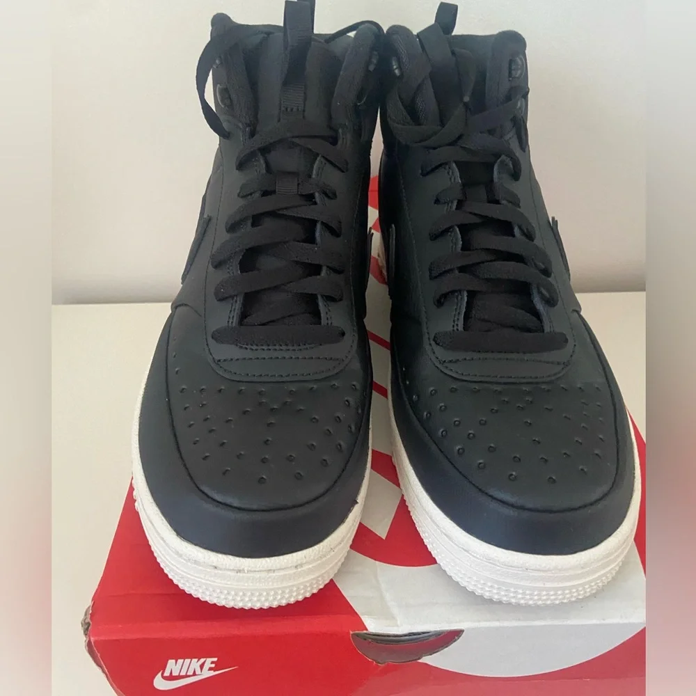 NIB Nike Court Vision Mid Black Phantom Mens Sneakers Size 10 DR7882 002